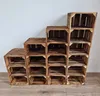Schuhregal aus Holz, Holzkisten mit 18 Fächern, Hohe Produktbild-Vorschau 7