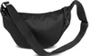 A black crossbody bag is shown from a slightly elevated side angle against a white background. Produktbild-Vorschau