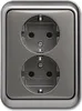 Busch-Jaeger SCHUKO® Doppelsteckdose Busch-Jaeger 20-02 Produktbild-Vorschau 3