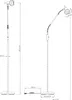 Globo Lighting Stehleuchte Metall Nickel matt, Glas Produktbild-Vorschau 3
