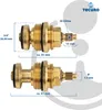 tecuro Universal Ventil Oberteil für Zweigriff-Armaturen Produktbild-Vorschau 4