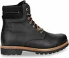 A black leather boot with brown laces is shown against a white background. Anteprima dell’immagine prodotto