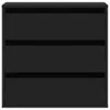 vidaXL Cassettiera nera 60x41x58 cm materiale a base di Anteprima dell’immagine prodotto 4