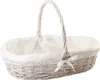WANDERLUST DECO Gefütterter, weiß lackierterKorb 50x33x30h Produktbild-Vorschau 1
