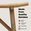 vidaXL Ławka ogrodowa Naturalna 110 x 45 x 50 cm Bambus Podgląd zdjęcia produktu 6