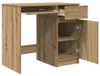 vidaXL Schreibtisch Artisan-Eiche 86x49x76 cm Holzwerkstoff Produktbild-Vorschau 5