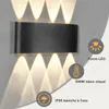 ZMH LED Wall Light Outdoor Black Up Down Warm White Anteprima dell’immagine prodotto 13