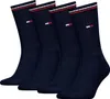 Four navy blue socks are arranged in a row against a white background. Produktbild-Vorschau