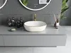 Mexen Viki lavabo à poser 48 x 35 cm, blanc/or motif damier Voir les images du produit 3