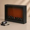 Kominek dekoracyjny LED, metalowy, 10 x 41 x 35 cm Podgląd zdjęcia produktu 9