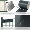 Collage of images showing details and application of privacy screen strips for fences. Náhled obrázku produktu