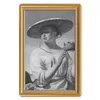 MuchoWow® Mauspad Mousepad Kunst - Maler - Liste - Gold Produktbild-Vorschau 1