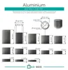 AG-BOX Distanzhülse 15x10,5x10 Aluminium, 5 Stück Produktbild-Vorschau 2