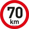 Aufkleber Geschwindigkeitsbegrenzung 70 km/h (20 cm) Produktbild-Vorschau 1