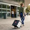 Carrello della spesa pieghevole Relaxdays, con manico Anteprima dell’immagine prodotto 2