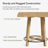 Close-up of a table's construction details, highlighting its thickness and base. Podgląd zdjęcia produktu