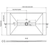 Mexen Toro brodzik prostokątny SMC 150 x 90 cm, biały, Podgląd zdjęcia produktu 6