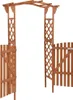 vidaXL Pergola mit Tor 116x40x204 cm Massivholz Tanne Produktbild-Vorschau 4
