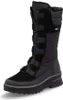 A black winter boot is shown against a white background. Produktbild-Vorschau