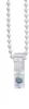 A close-up of a white beaded pull cord for a roller blind or shower curtain, with a clear plastic housing and a gray button. Produktbild-Vorschau
