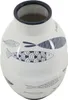 Mauro Ferretti Fischvase Ø 21 x 31 cm, weiß-blau Produktbild-Vorschau 2