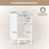 COSTWAY 3-poziomowy stolik nocny, nowoczesny stolik nocny z Podgląd zdjęcia produktu 2