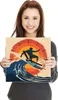 Wanduhr aus Glas mit Motiv Surferwelle- 30 x 30 cm - inkl. Produktbild-Vorschau 4