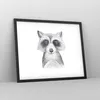 Gerahmtes Poster - Schwarzer Rahmen - Waschbär Bild Kinder Produktbild-Vorschau 8