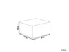BELIANI Pouf Rosa Baumwolle 50 x 50 cm mit EPS-Perlen Produktbild-Vorschau 3
