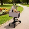 2 in 1 Hundebuggy Hundebox Faltbar Katzenbuggy mit Produktbild-Vorschau 2
