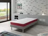 A single mattress on a bed frame in a room. Produktbild-Vorschau