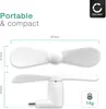 CELLONIC Mini ventilateur USB-C couleur blanc pour Voir les images du produit 5