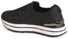 topschuhe24 3223 Damen Plateau Sneaker Glitzer Keil Produktbild-Vorschau 2