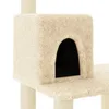 vidaXL Graffiatoio in sisal crema 118,5 cm Anteprima dell’immagine prodotto 6