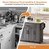 Flieks carrello da cucina a isola con portaspezie, carrello Anteprima dell’immagine prodotto 10