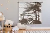 MuchoWow® Wandteppich Wandbehang Kochen - Baum - Meer Produktbild-Vorschau 3