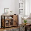 Kredens z przeszklonymi drzwiami brąz 110 cm LOFT Náhled obrázku produktu 7