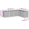 Weiß Pflanzkübel Weiß 160x120x53 cm PP Beete Beete Produktbild-Vorschau 3