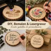 12 Stück Baumscheiben, Holzscheiben zum Basteln 18-20cm Produktbild-Vorschau 15
