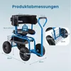 Carrello da giardino COSTWAY fino a 135 kg, seduta da Anteprima dell’immagine prodotto 3
