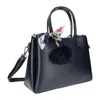Gallantry, sac à main avec pompon et écharpe, bleu nuit Voir les images du produit 3