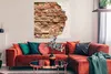 MuchoWow® Poster Gips - Wand - Ziegel 100x100 cm - Produktbild-Vorschau 2