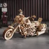 Puzzle 3D Motocicleta cruiser, ROKR, Lemn, 420 Piese Podgląd zdjęcia produktu 15