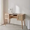 sweeek - Schreibtisch mit Rohrgeflecht und Holzdekor 2 Produktbild-Vorschau 5