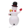 Aufblasbarer Weihnachts Schneemann mit LED Licht 150cm Produktbild-Vorschau 6