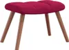 vidaXL Poltrona relax con sgabello in velluto rosso vino Anteprima dell’immagine prodotto 6