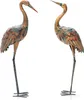 Kranich-Gartenstatue 2 Stück Set, Kranichskulptur Metall, Produktbild-Vorschau 1