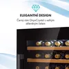 Klarstein vinotéka, 2 zóny, 132L, vestavná, slim, skleněné Náhled obrázku produktu 8