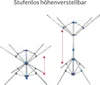 MONZANA® Wäschespinne Höhenverstellbar Camping Produktbild-Vorschau 4
