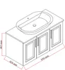 Waschtisch Set Arin | Waschbecken mit Unterschrank 100 cm | Produktbild-Vorschau 4